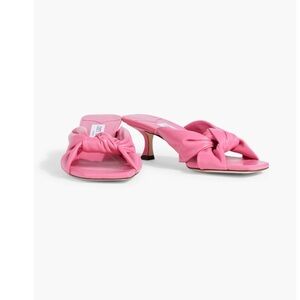 Jimmy Choo Avenue 50 Leather Mules - Bubblegum Pink
